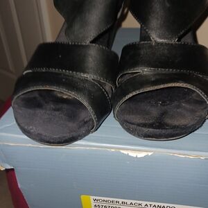 Dr. Scholl's Black Heeled Sandals